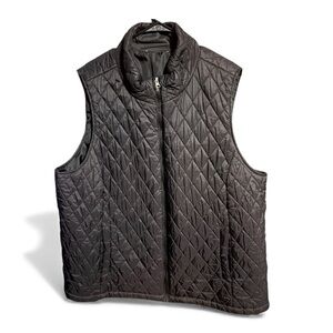 Men's Black Quilted Vest